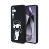 Coque Galaxy S25 Karl Lagerfeld Silicone Graffiti Ikonik Printed Logo MagSafe noire