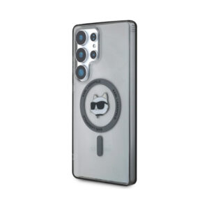 Coque Galaxy S25 Ultra Karl Lagerfeld Button Choupette Head Printed Logo MagSafe noire — visuel 2