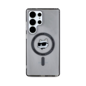 Coque Galaxy S25 Ultra Karl Lagerfeld Button Choupette Head Printed Logo MagSafe noire — visuel 3