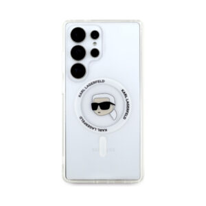 Coque Galaxy S25 Ultra Karl Lagerfeld Button Karl Head Printed Logo MagSafe blanche — visuel 3