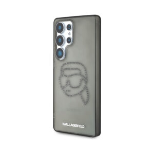 Coque Galaxy S25 Ultra Karl Lagerfeld Rhinestones Karl Head Logo noire — visuel 2
