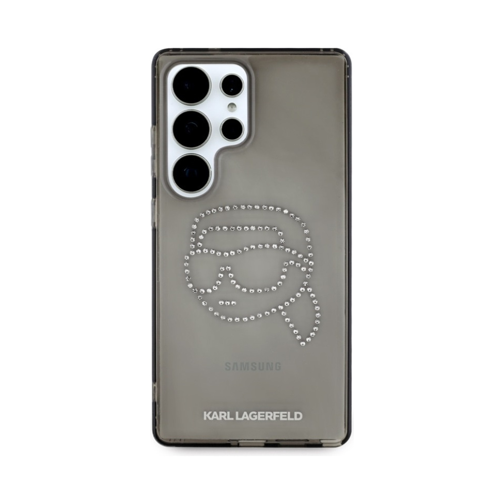 Coque Galaxy S25 Ultra Karl Lagerfeld Rhinestones Karl Head Logo noire — visuel 3
