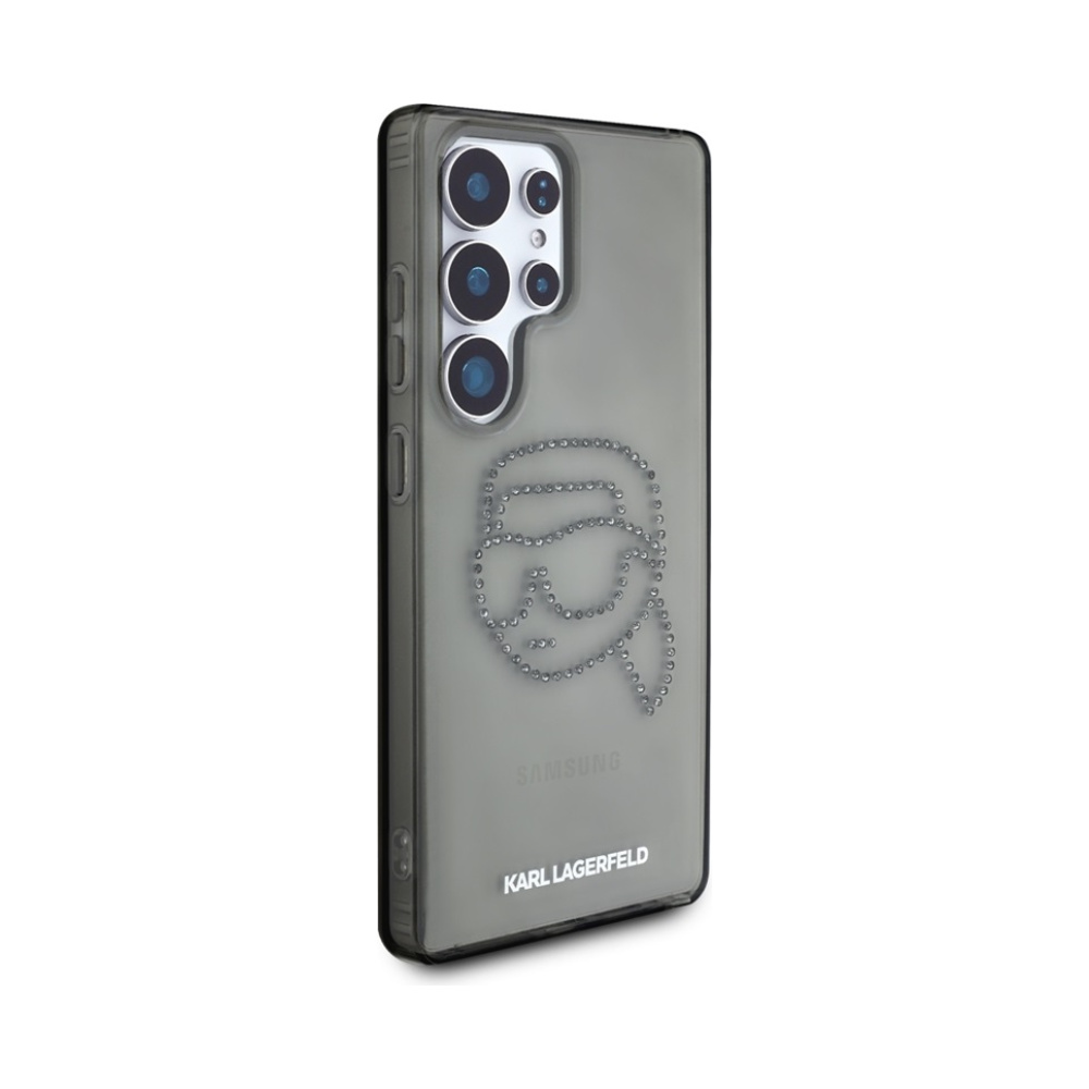 Coque Galaxy S25 Ultra Karl Lagerfeld Rhinestones Karl Head Logo noire — visuel 4
