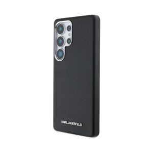 Coque Galaxy S25 Ultra Karl Lagerfeld Saffiano Full Wrapped Elongated Metal Logo MagSafe noire — visuel 2