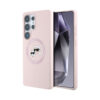 Coque Galaxy S25 Ultra Karl Lagerfeld Silicone Double Heads And Circle MagSafe rose