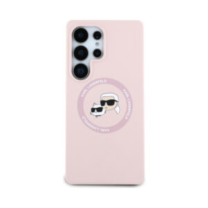 Coque Galaxy S25 Ultra Karl Lagerfeld Silicone Double Heads And Circle MagSafe rose — visuel 3