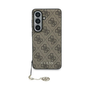 Coque Galaxy S26 Guess 4G Classic Logo Charm MagSafe - Samsung brune