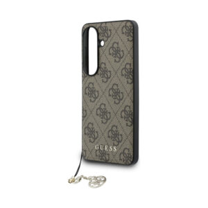 Coque Galaxy S26 Guess 4G Classic Logo Charm MagSafe - Samsung brune — visuel 5