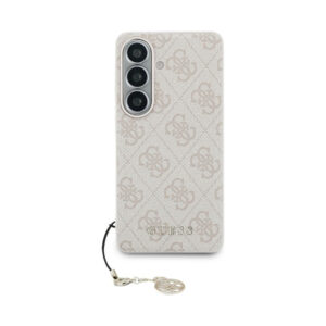 Coque Galaxy S26 Guess 4G Classic Logo Charm MagSafe - Samsung rose