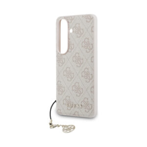 Coque Galaxy S26 Guess 4G Classic Logo Charm MagSafe - Samsung rose — visuel 5