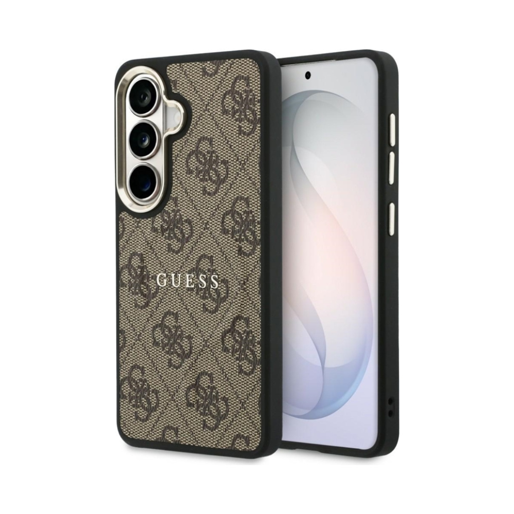 Coque Galaxy S26+ Guess 4G Embossed Ring MagSafe - Samsung brune