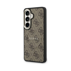 Coque Galaxy S26+ Guess 4G Embossed Ring MagSafe - Samsung brune — visuel 2