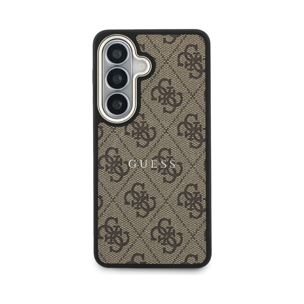 Coque Galaxy S26 Guess 4G Embossed Ring MagSafe - Samsung brune — visuel 3