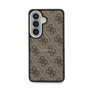 Coque Galaxy S26+ Guess 4G Embossed Ring MagSafe - Samsung brune — visuel 3