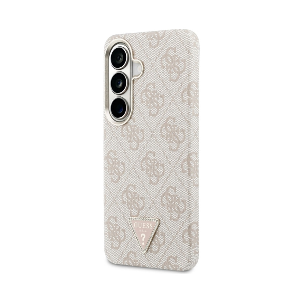 Coque Galaxy S26 Guess 4G Triangle Logo MagSafe - Samsung rose — visuel 2