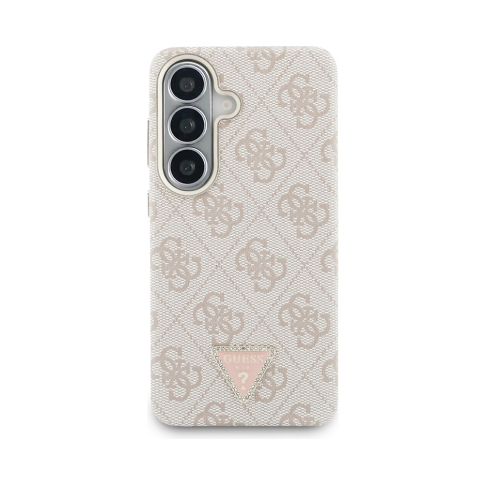 Coque Galaxy S26 Guess 4G Triangle Logo MagSafe - Samsung rose — visuel 3