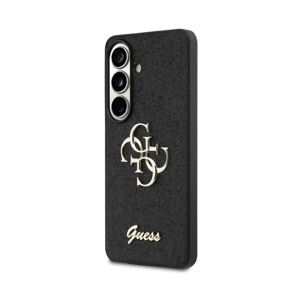 Coque Galaxy S26 Guess Fixed Glitter Big 4G Metal Logo - Samsung noire — visuel 2