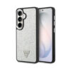 Coque Galaxy S26 Guess Fixed Glitter Triangle MagSafe - Samsung argentée