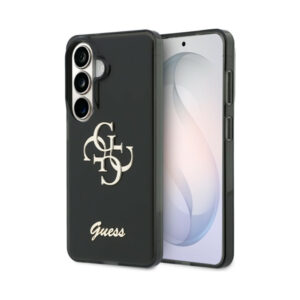 Coque Galaxy S26 Guess IML Big Metal 4G Script - Samsung noire