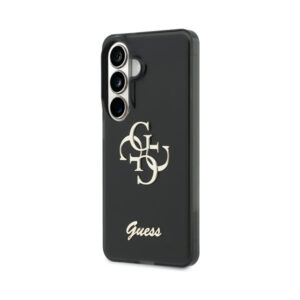 Coque Galaxy S26 Guess IML Big Metal 4G Script - Samsung noire — visuel 2
