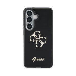 Coque Galaxy S26 Guess IML Big Metal 4G Script - Samsung noire — visuel 3