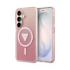 Coque Galaxy S26 Guess IML Gradient Triangle MagSafe - Samsung rose