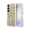 Coque Galaxy S26 Guess IML Leopard Print Triangle MagSafe - Samsung brune