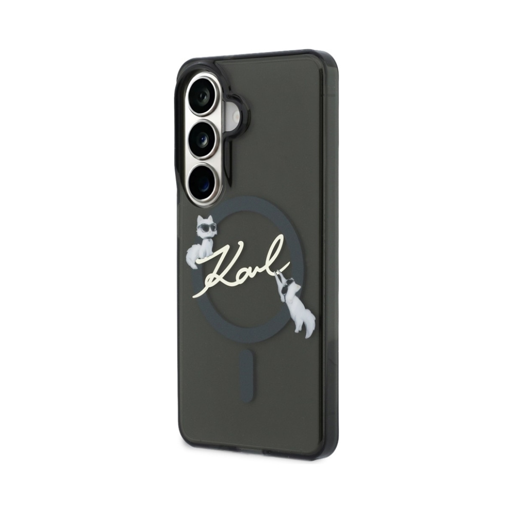 Coque Galaxy S26+ Karl Lagerfeld IML KC Script MagSafe - Samsung noire — visuel 2