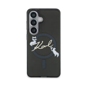 Coque Galaxy S26 Karl Lagerfeld IML KC Script MagSafe - Samsung noire — visuel 3