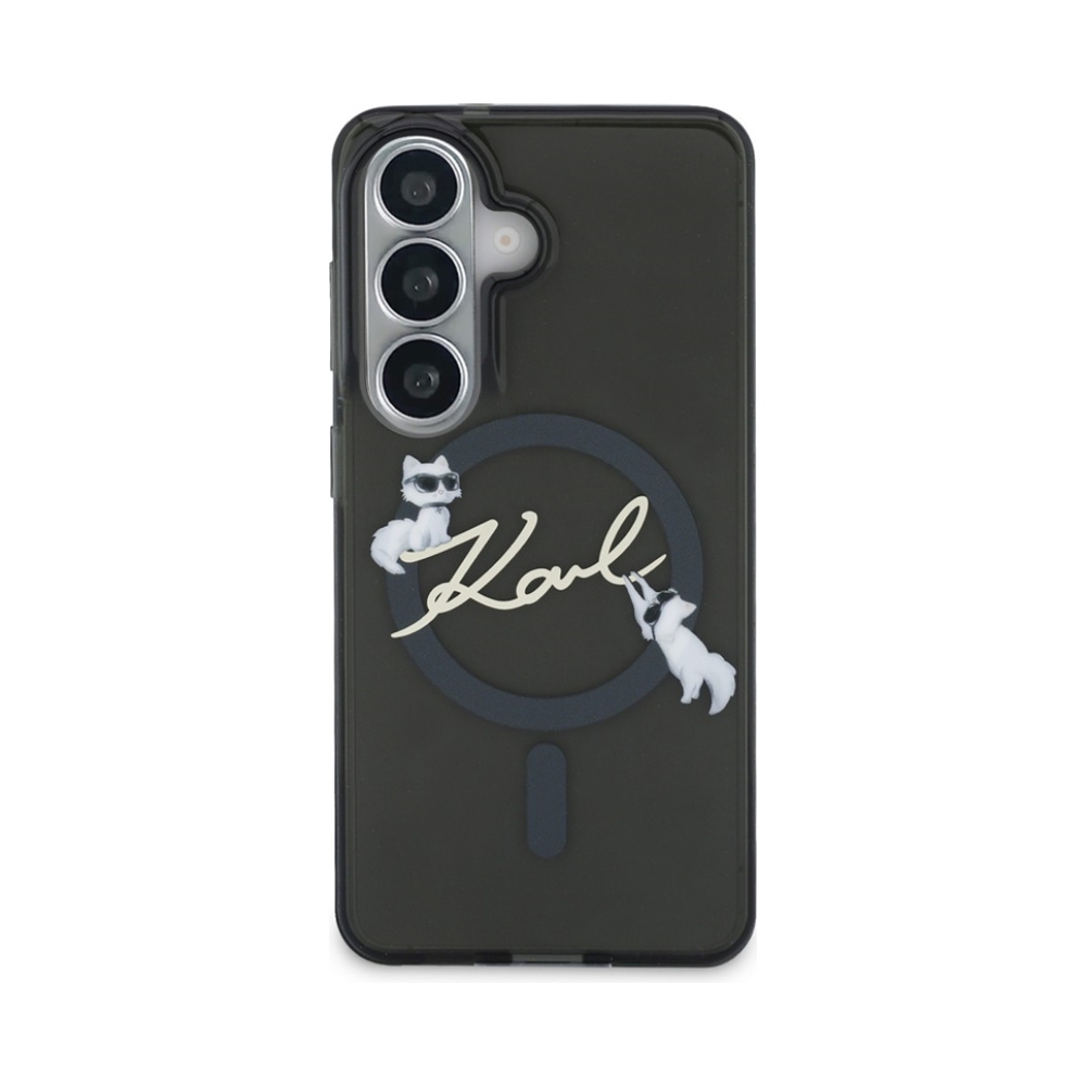 Coque Galaxy S26+ Karl Lagerfeld IML KC Script MagSafe - Samsung noire — visuel 3