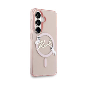 Coque Galaxy S26 Karl Lagerfeld IML KC Script MagSafe - Samsung rose — visuel 4