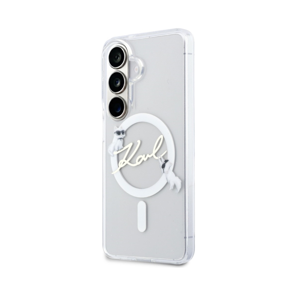 Coque Galaxy S26+ Karl Lagerfeld IML KC Script MagSafe - Samsung transparente — visuel 2