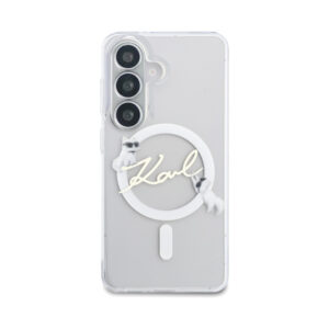 Coque Galaxy S26+ Karl Lagerfeld IML KC Script MagSafe - Samsung transparente — visuel 3