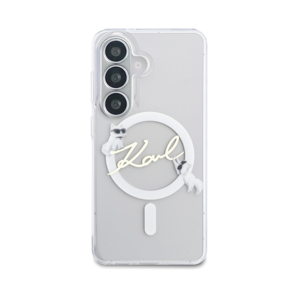 Coque Galaxy S26+ Karl Lagerfeld IML KC Script MagSafe - Samsung transparente — visuel 3