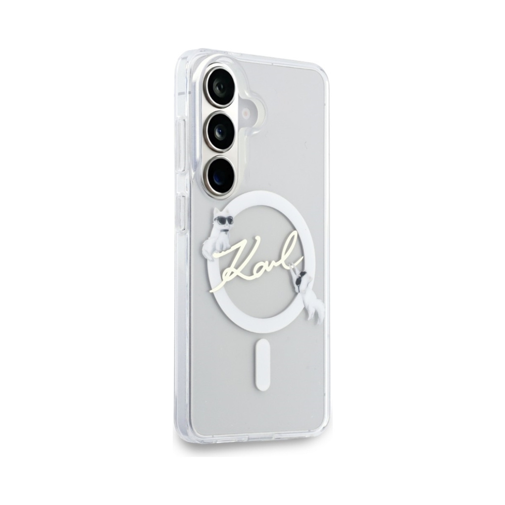 Coque Galaxy S26+ Karl Lagerfeld IML KC Script MagSafe - Samsung transparente — visuel 4
