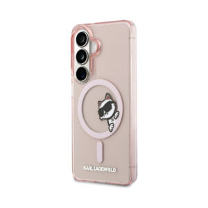 Coque Galaxy S26 Karl Lagerfeld IML Peekaboo Choupette MagSafe - Samsung rose — visuel 2