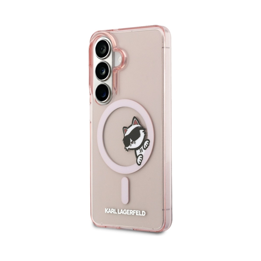 Coque Galaxy S26 Karl Lagerfeld IML Peekaboo Choupette MagSafe - Samsung rose — visuel 2