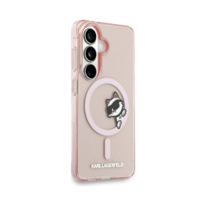 Coque Galaxy S26 Karl Lagerfeld IML Peekaboo Choupette MagSafe - Samsung rose — visuel 4