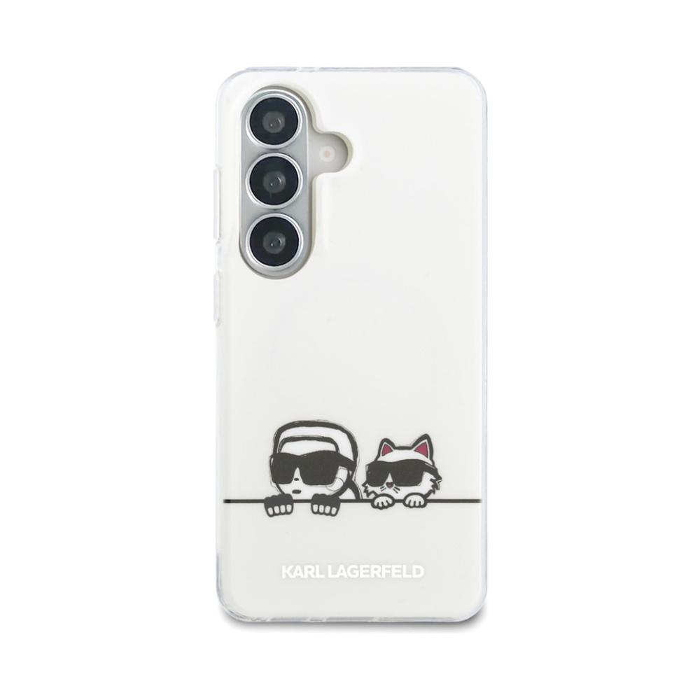 Coque Galaxy S26+ Karl Lagerfeld IML Peekaboo Karl & Choupette MagSafe transparente — visuel 2