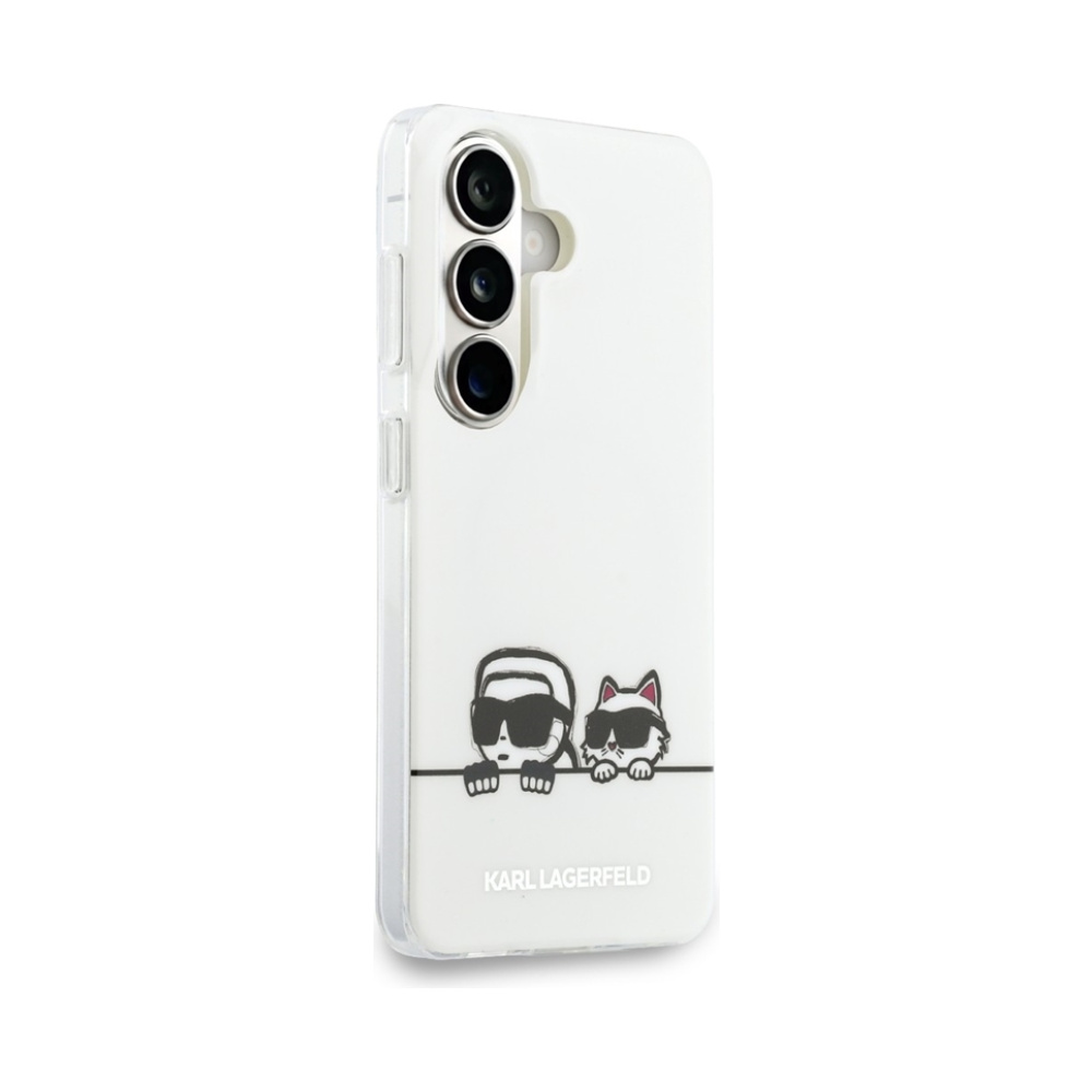 Coque Galaxy S26+ Karl Lagerfeld IML Peekaboo Karl & Choupette MagSafe transparente — visuel 3