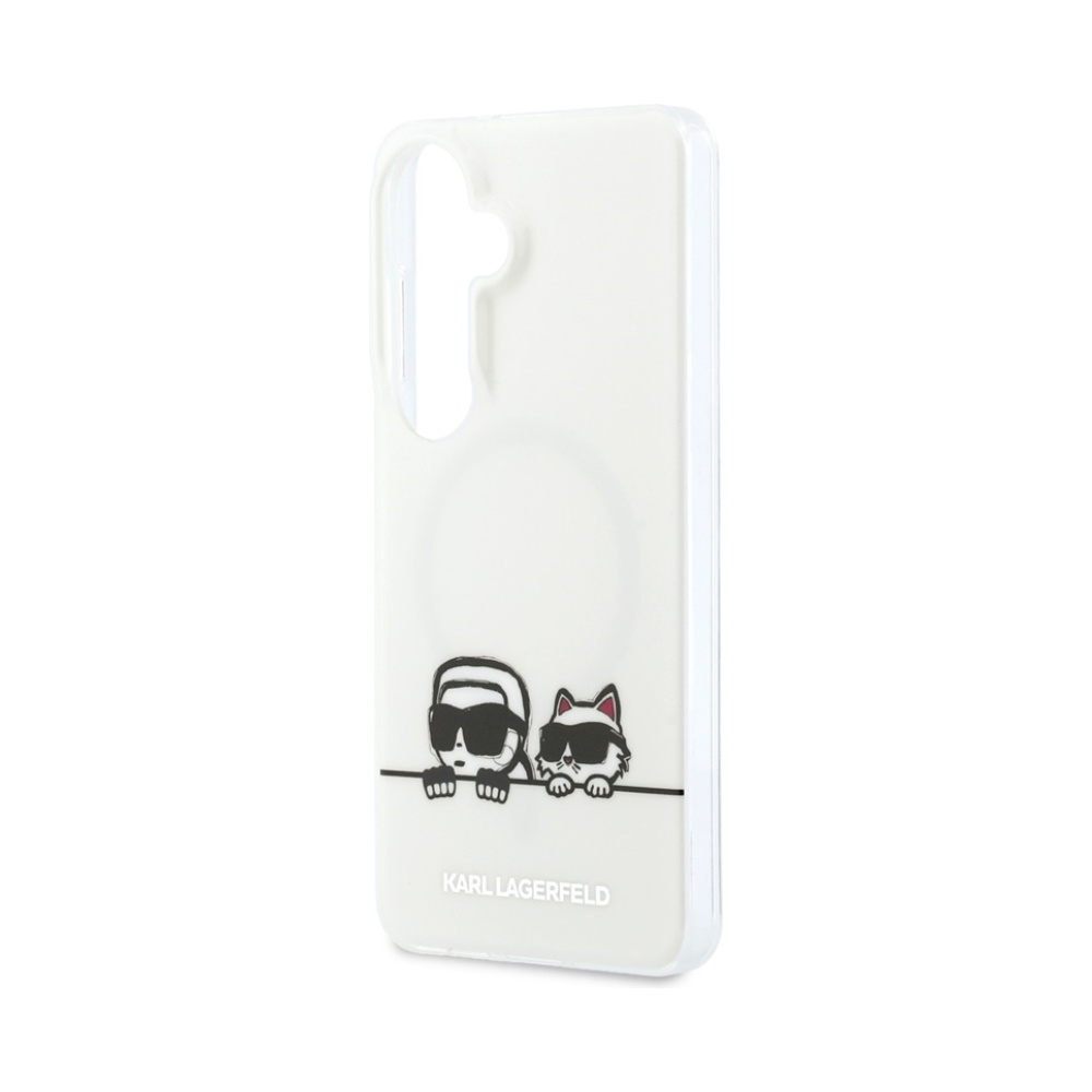 Coque Galaxy S26+ Karl Lagerfeld IML Peekaboo Karl & Choupette MagSafe transparente — visuel 5