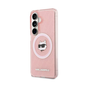 Coque Galaxy S26+ Karl Lagerfeld IML Repeated Choupette MagSafe rose — visuel 2