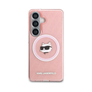 Coque Galaxy S26+ Karl Lagerfeld IML Repeated Choupette MagSafe rose — visuel 3