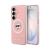 Coque Galaxy S26 Karl Lagerfeld IML Repeated Choupette MagSafe - Samsung rose