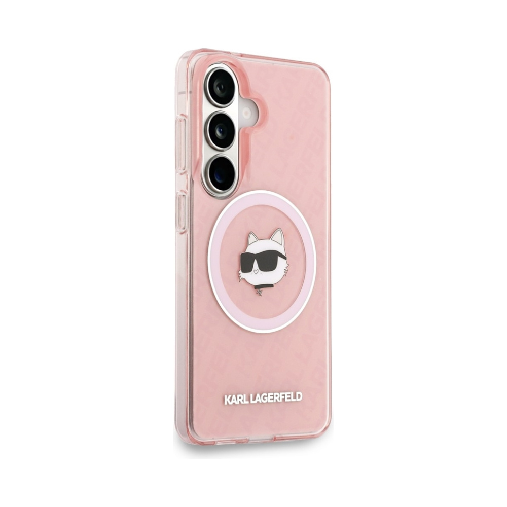 Coque Galaxy S26 Karl Lagerfeld IML Repeated Choupette MagSafe - Samsung rose — visuel 4