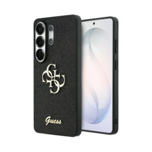Coque Galaxy S26 Ultra Guess Fixed Glitter Big 4G Metal Logo - Samsung noire