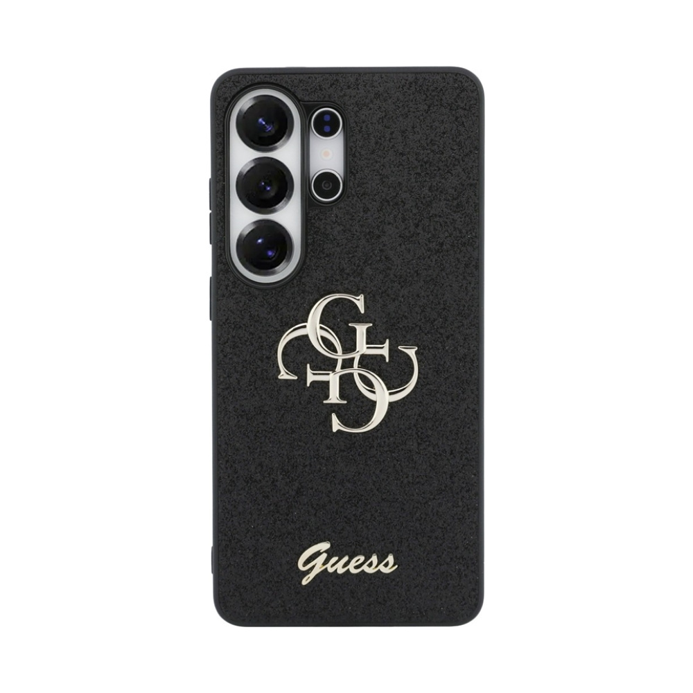 Coque Galaxy S26 Ultra Guess Fixed Glitter Big 4G Metal Logo - Samsung noire — visuel 3