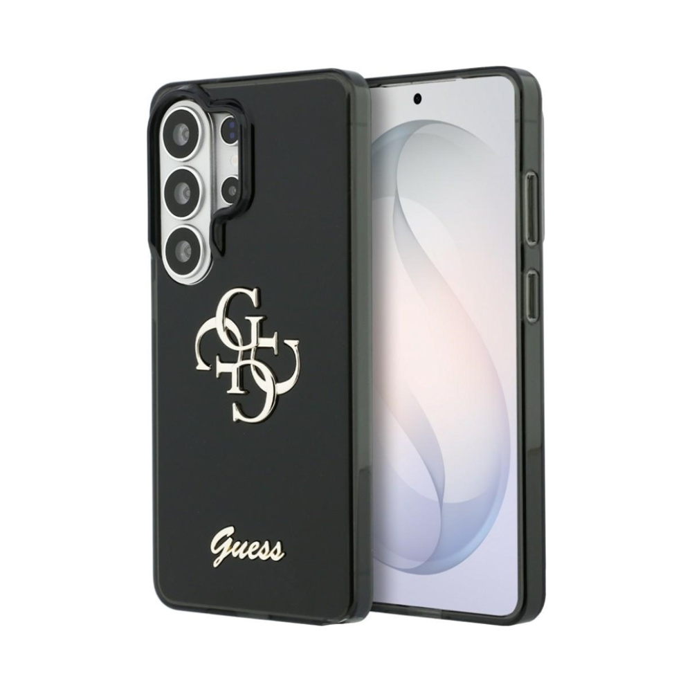 Coque Galaxy S26 Ultra Guess IML Big Metal 4G Script - Samsung noire