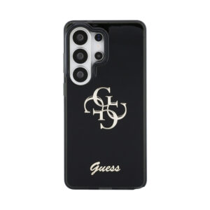 Coque Galaxy S26 Ultra Guess IML Big Metal 4G Script - Samsung noire — visuel 3