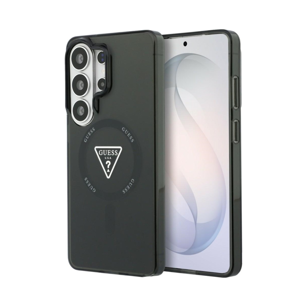 Coque Galaxy S26 Ultra Guess IML Gradient Triangle MagSafe - Samsung noire